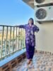 Elegant Purple Printed Co-Ord Set for Women